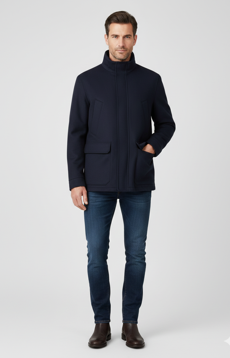mens-navy-wool-blend-funnel-neck-coat