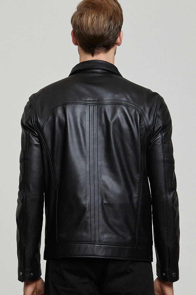 Dominion Rider Black Leather Jacket