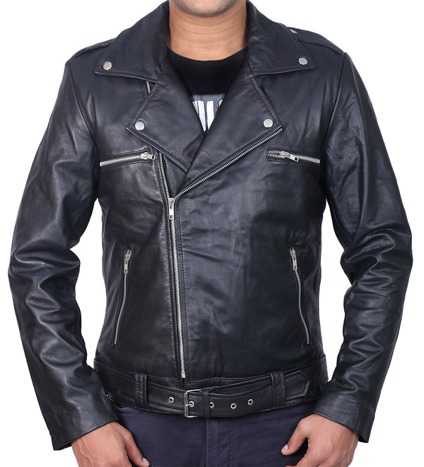 Negan Black Stylish Leather Jacket For Men
