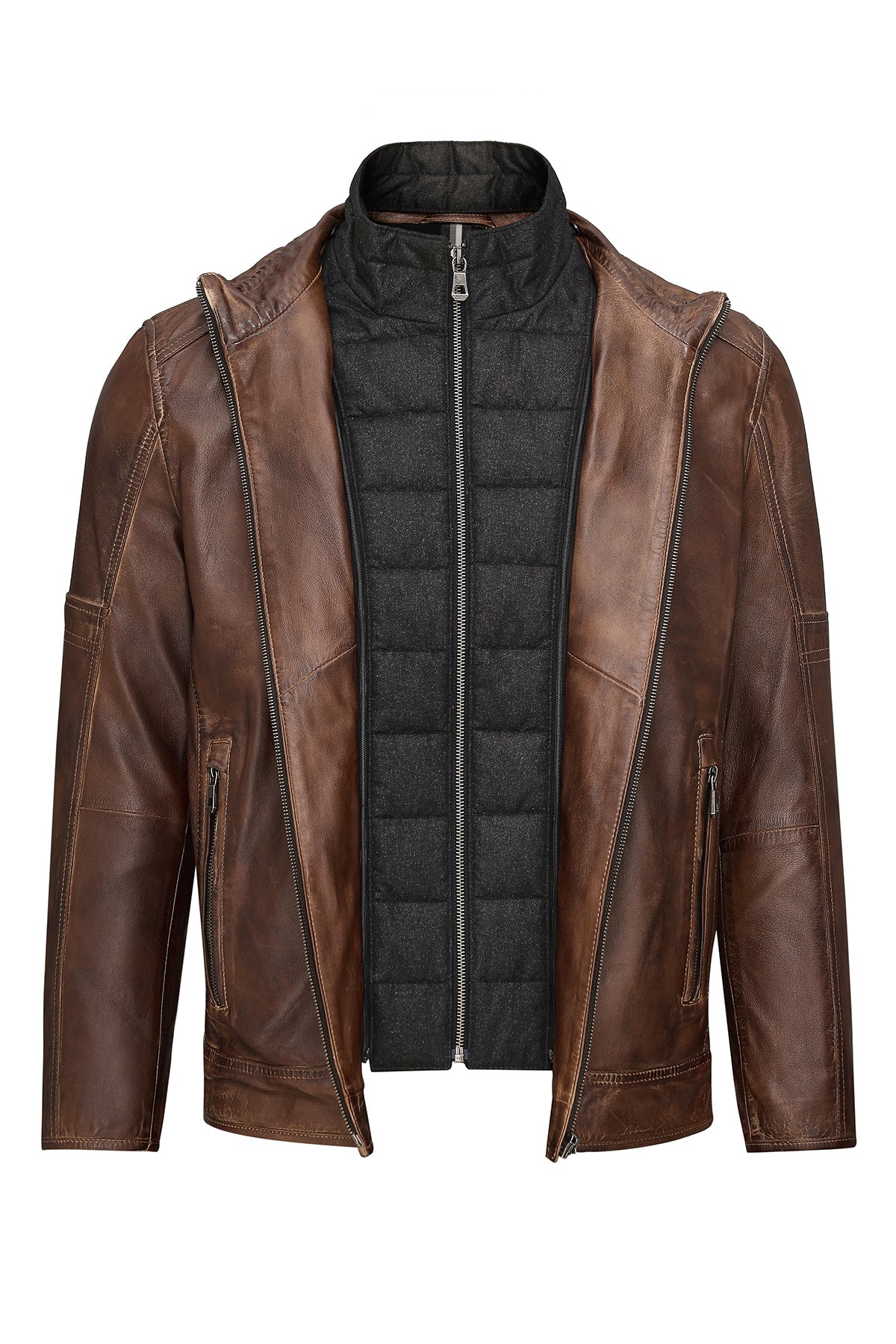 Oakridge Heritage Brown Leather Jacket