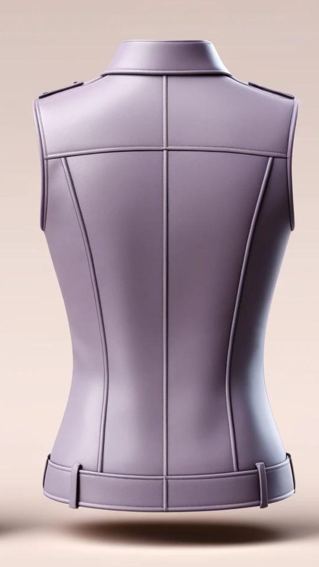 Charlotte Purple Vest Leather For Women