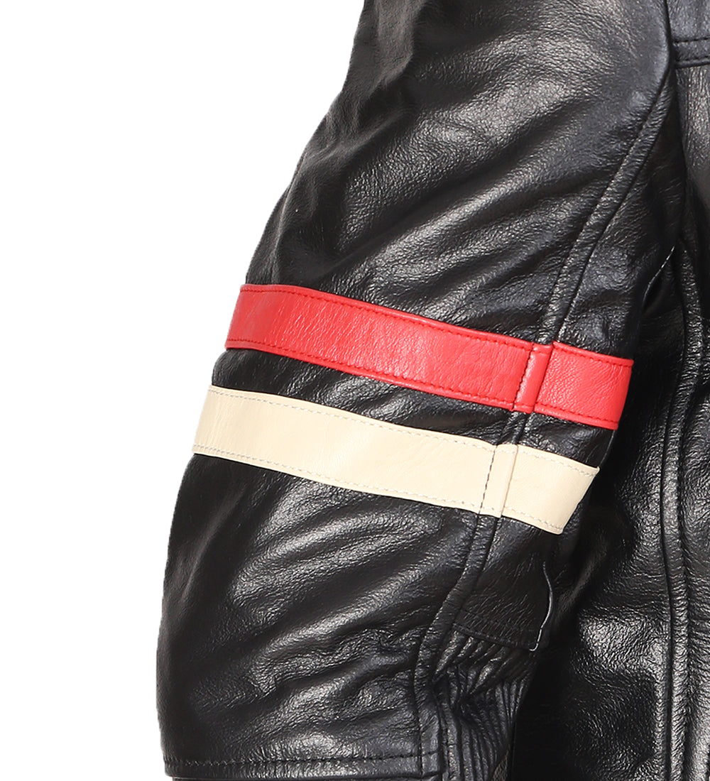 Retro Black Stylish Leather Jacket For Men