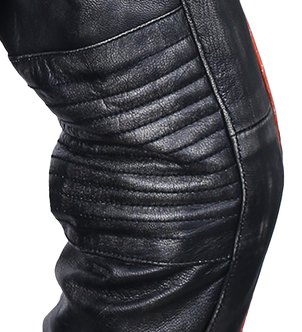 Retro Black Distressed Leather Jacket For Men