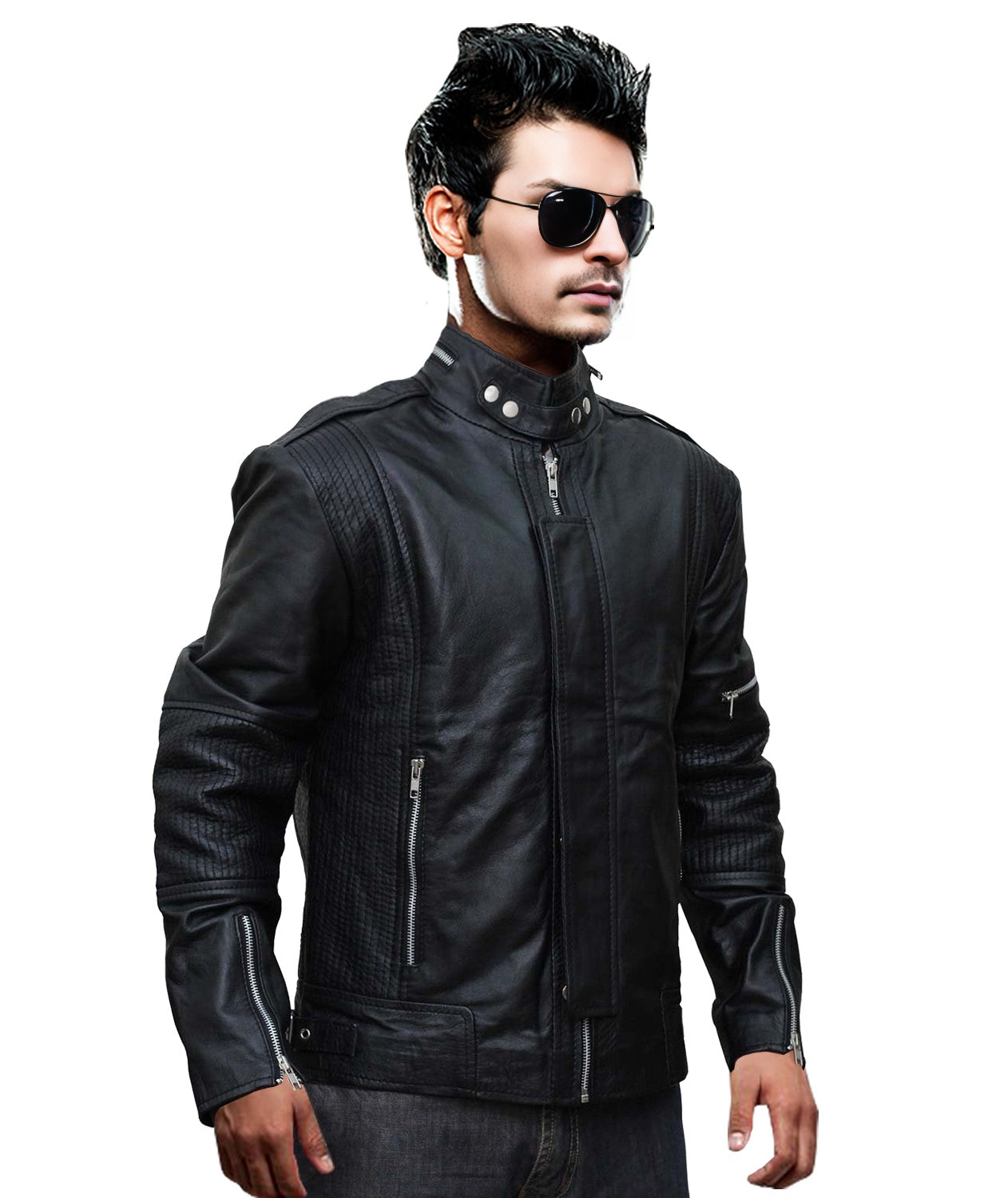 Daft Punk Black Stylish Leather Jacket For Men