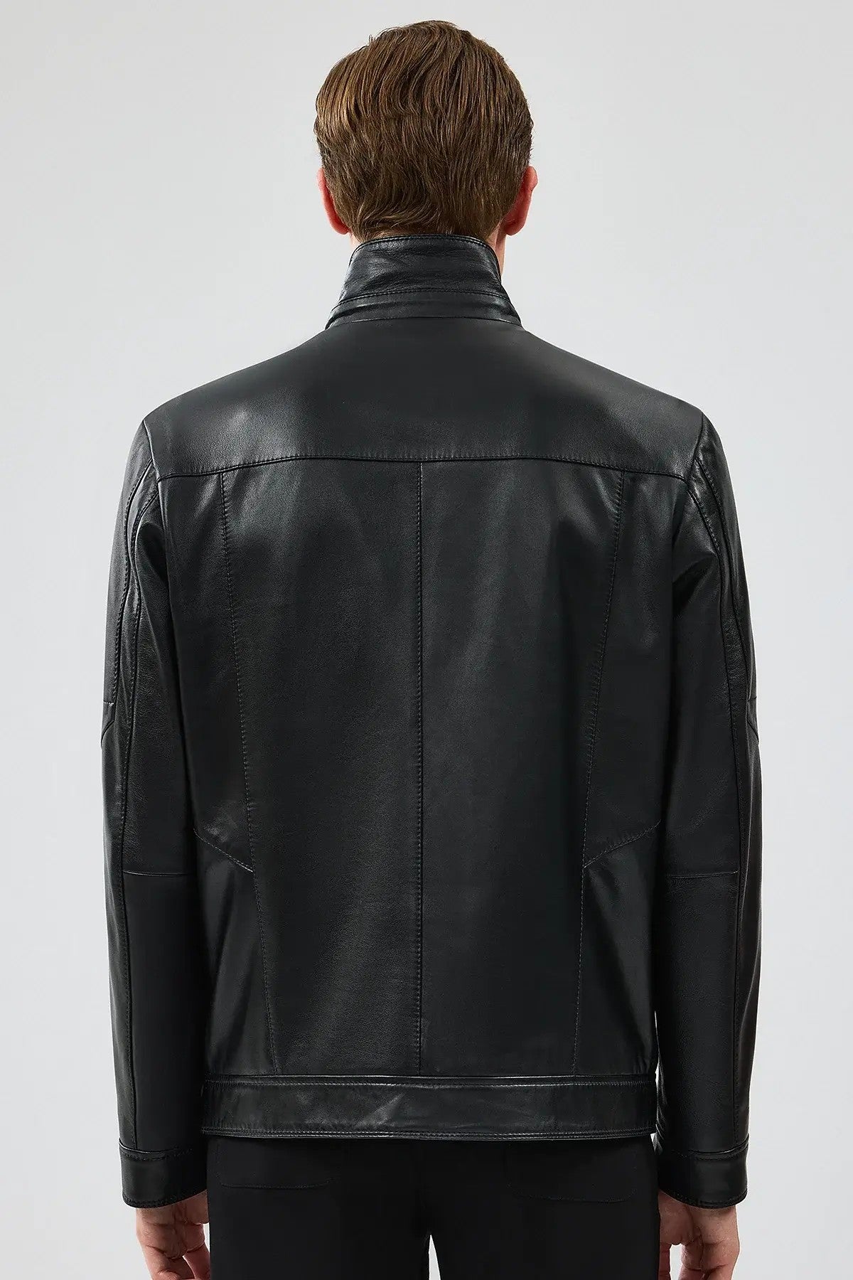 Urban Rebel Distressed Men’s Biker Leather Jacket