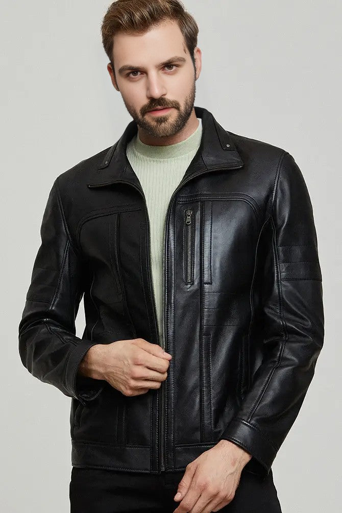 Dominion Rider Black Leather Jacket