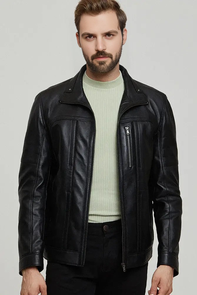 Dominion Rider Black Leather Jacket