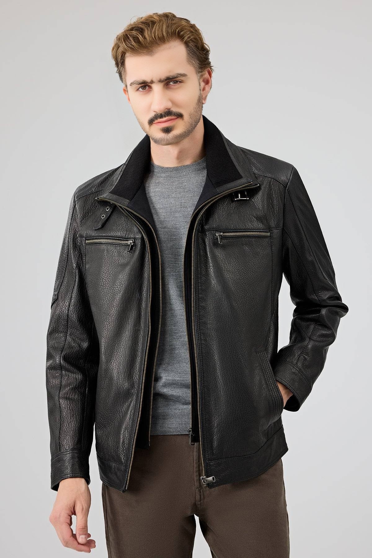 Noir Edge Leather Jacket
