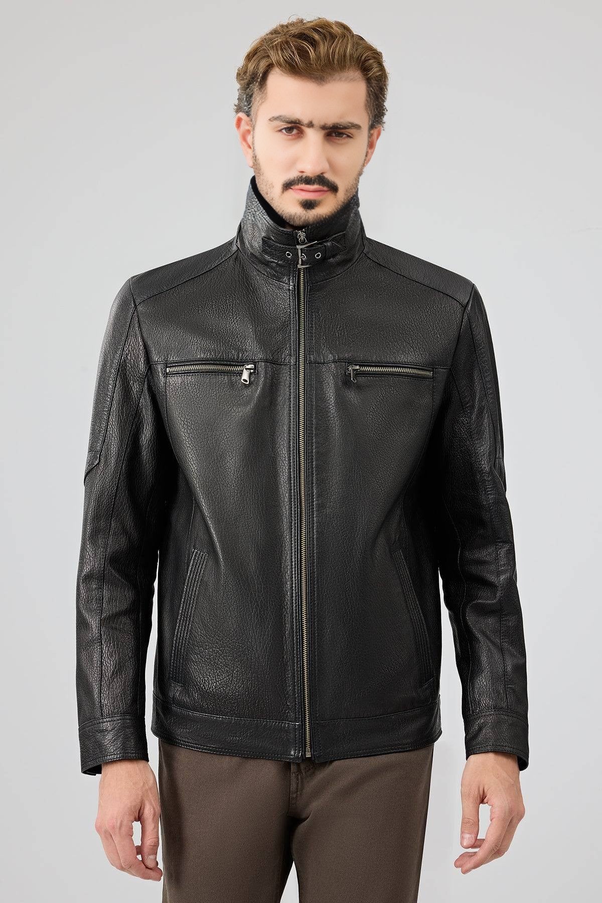 Noir Edge Leather Jacket