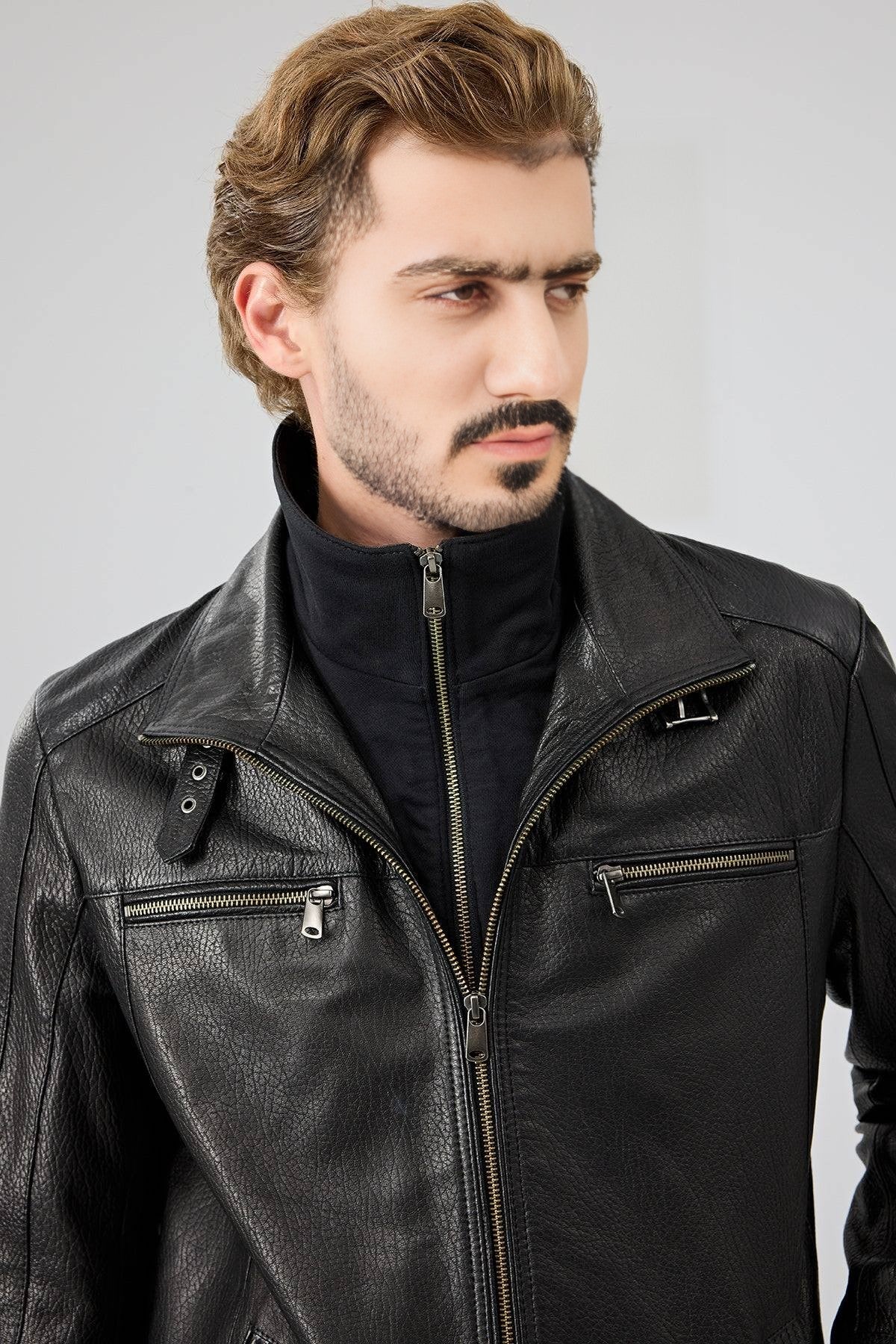 Noir Edge Leather Jacket